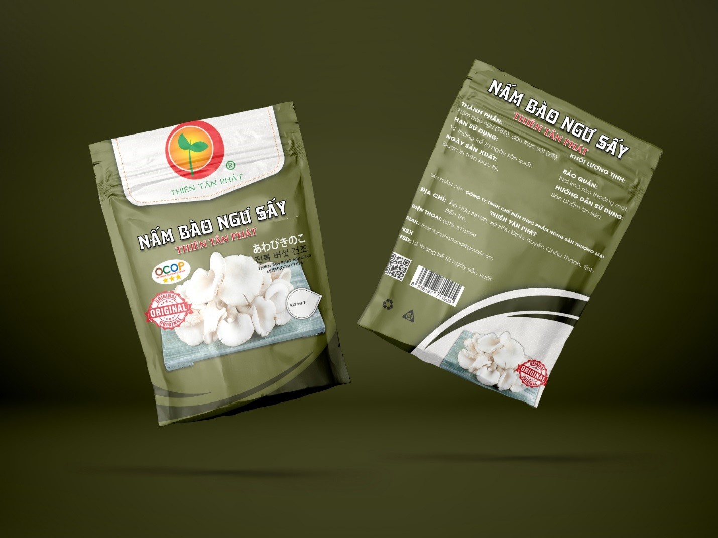 Nấm bào ngư sấy Thiên Tân Phát