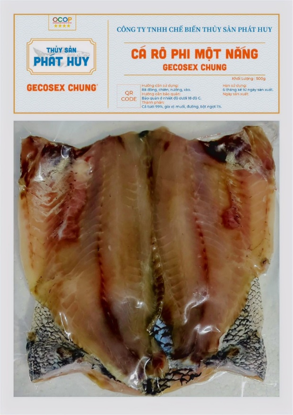 Khô cá rô phi một nắng