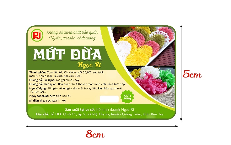 MỨT DỪA NGỌC RÍ