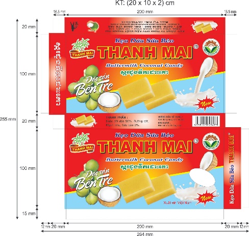 KẸO DỪA SỮA BÉO THANH MAI