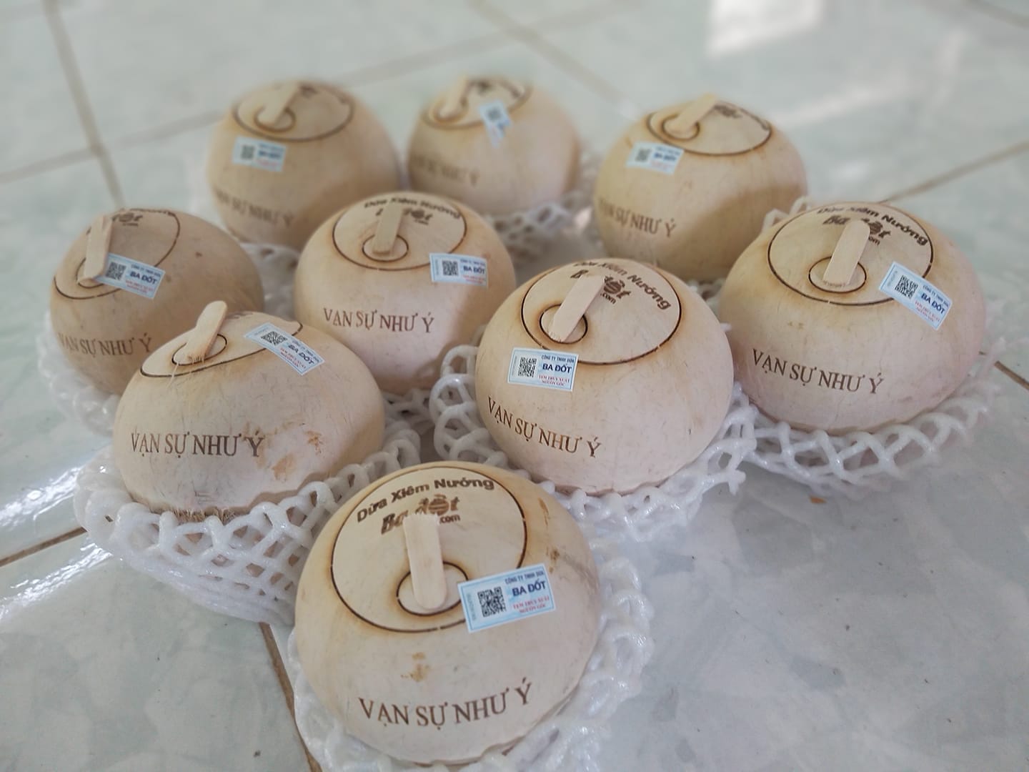 Dừa dứa nướng Ba Đốt