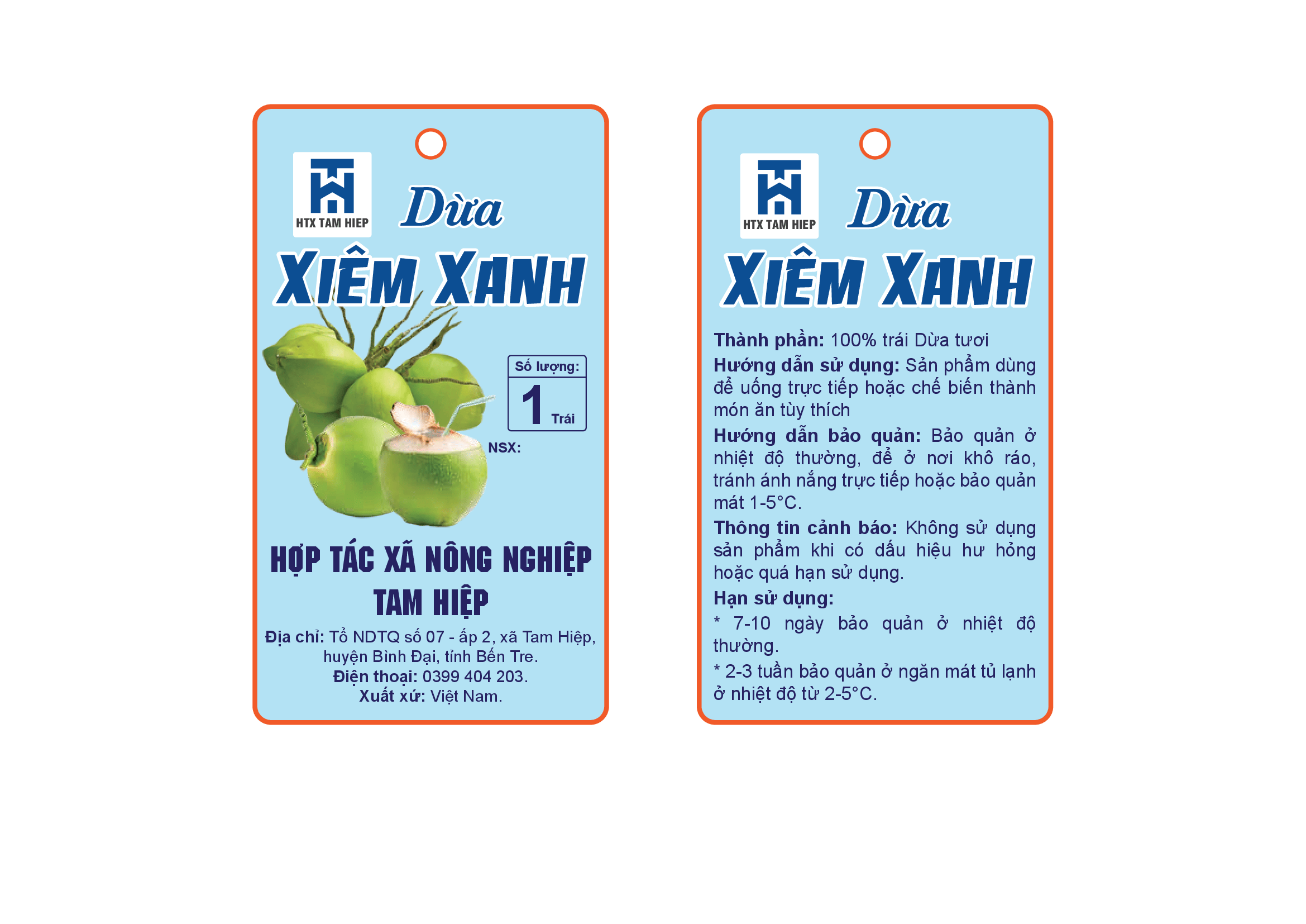 Dừa Xiêm Xanh