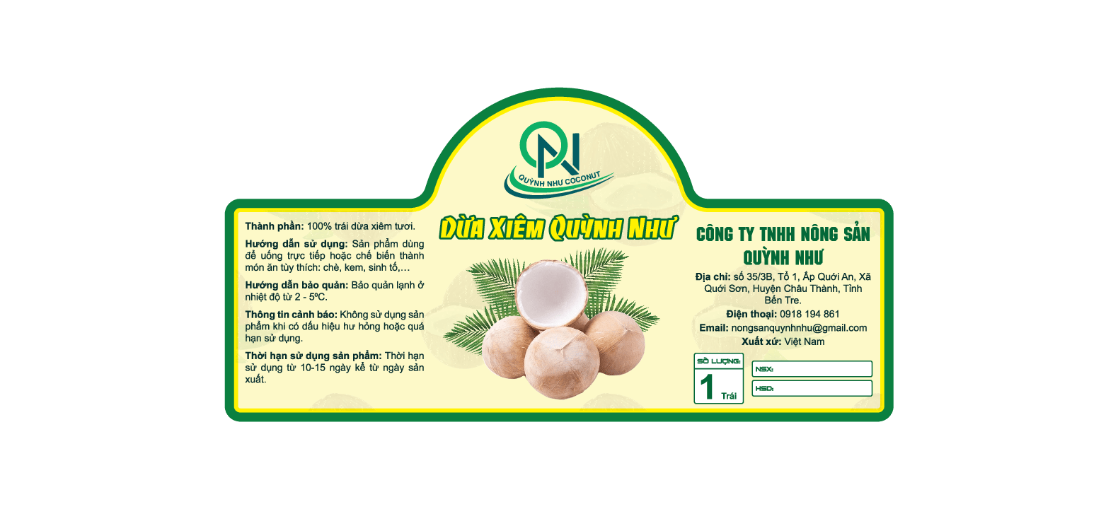 Dừa Xiêm Quỳnh Như